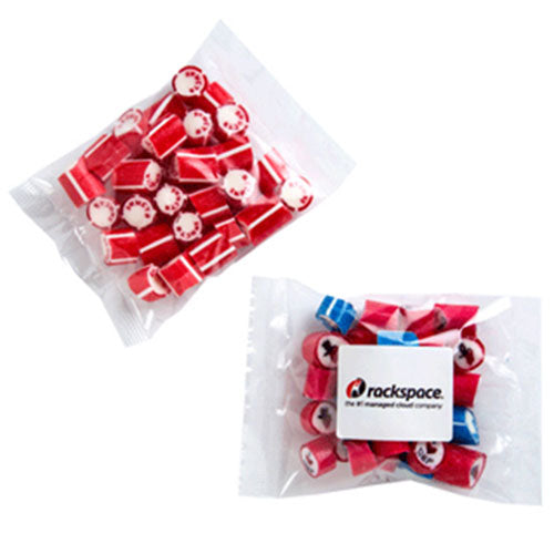 Branded Rock Candy in Bag with Sticker