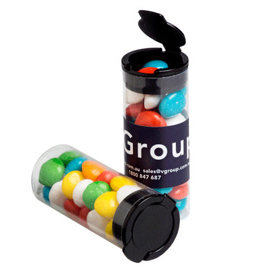Flip Lid Tube filled with Chewy Fruits 35g