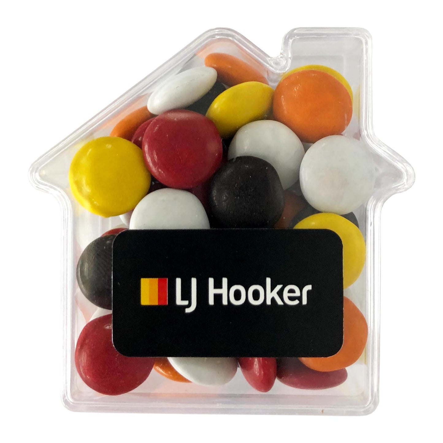 Branded House with Sticker/ Mixed or Corporate Coloured Choc Beans