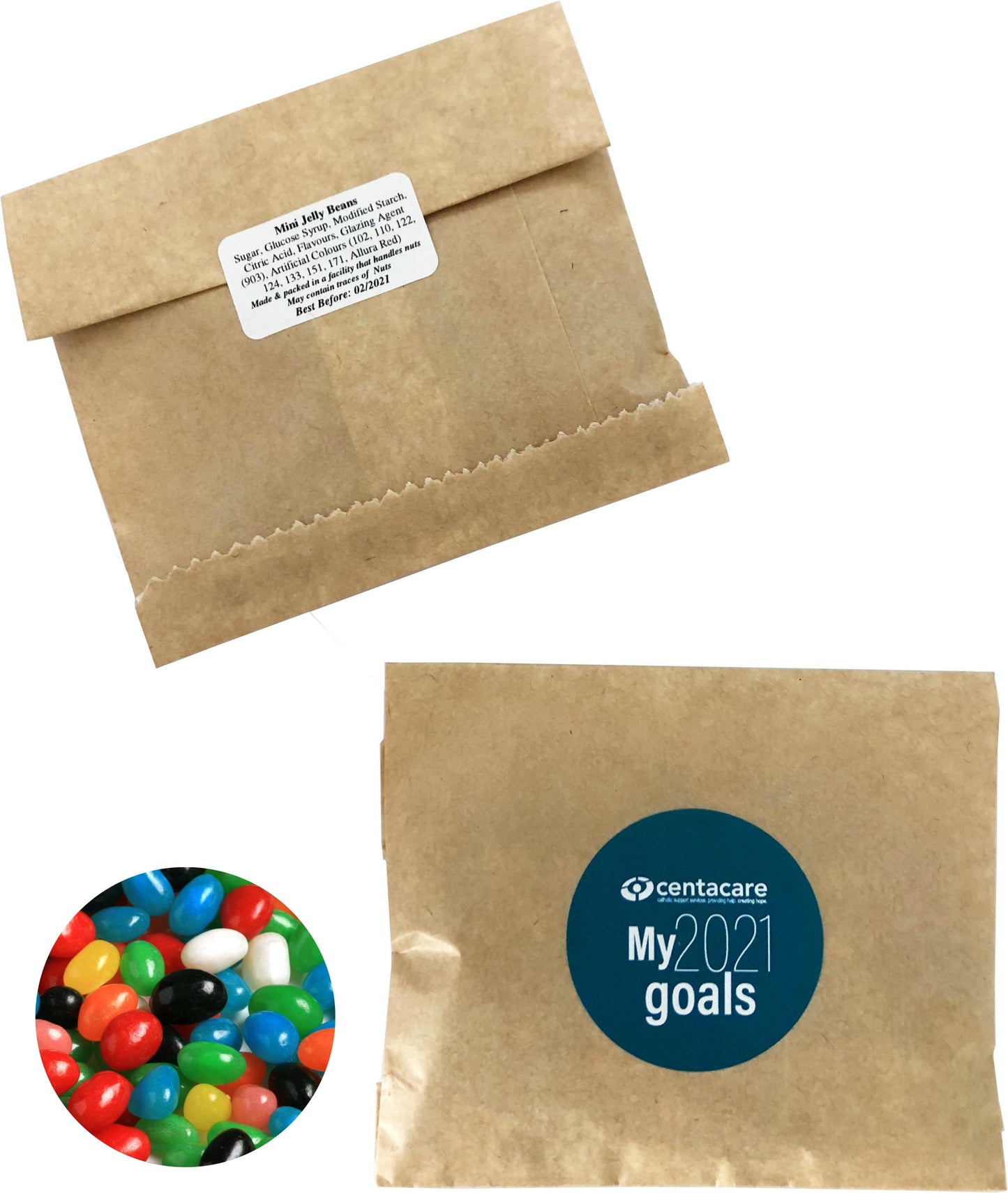 Kraft Paper Bag 50g Jelly Beans