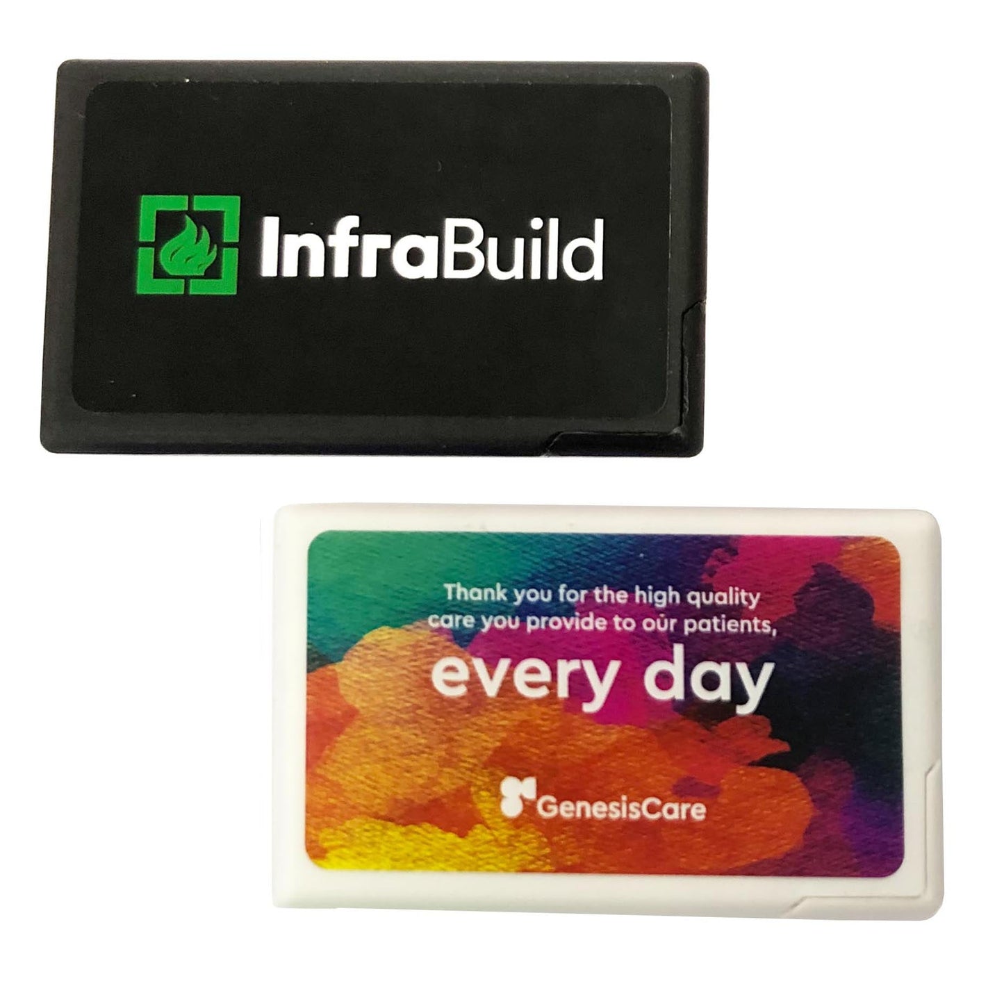 Branded Cards with One Colour Pad Print