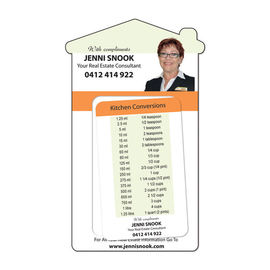 90 x 150mm House Shaped Photoframe Fridge Magnet