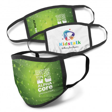 Full Colour 3-Ply Reusable Face Mask - Simply Merchandise
