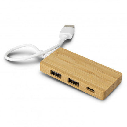 Bamboo USB Hub - Simply Merchandise