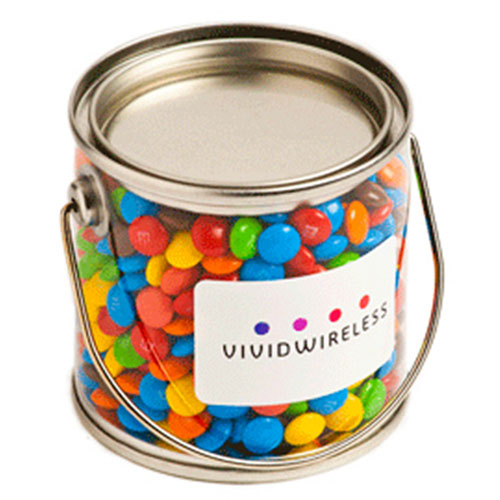 Branded Bucket with Sticker - 170g M&Ms