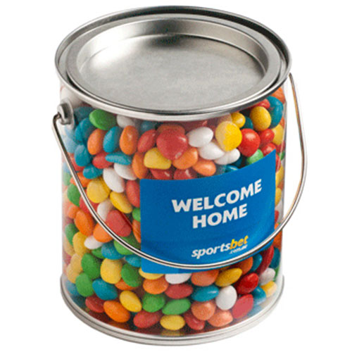 Big PVC Bucket filled with Chewy Fruits 850g