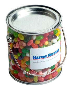 Big PVC Bucket filled with JELLY BELLY Jelly Beans