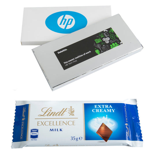 Lindt Bar in Silver or White Box 35g
