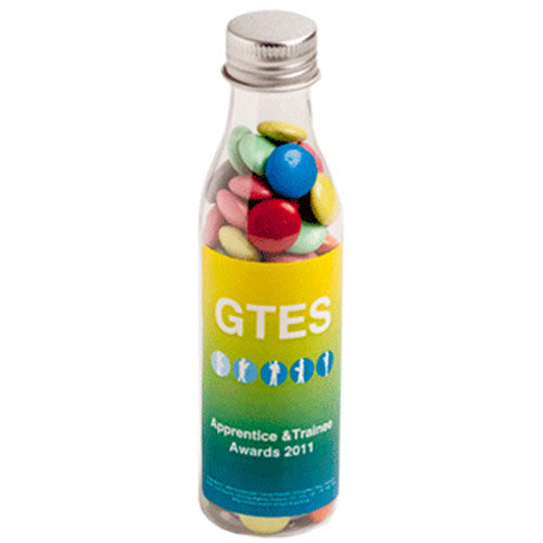 Branded Bottle with Sticker - Corp Clr Choc Beans