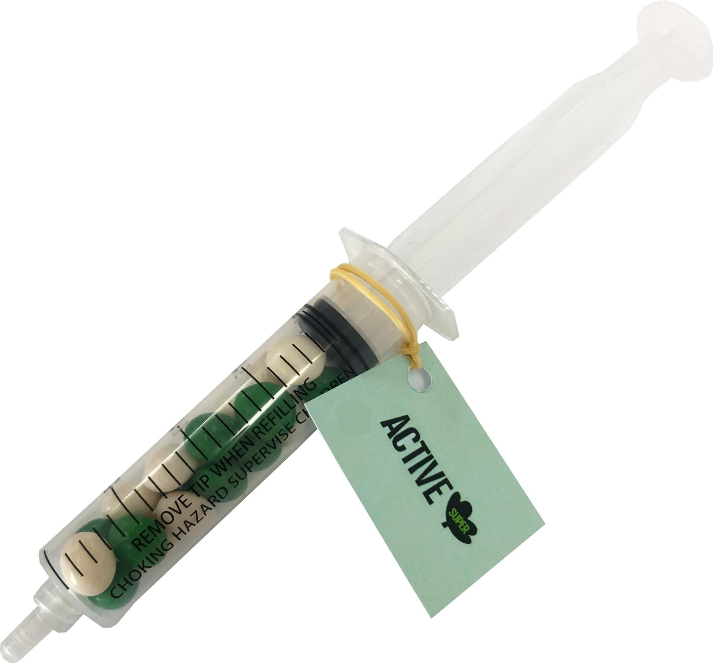 Syringe filled with Chewy Fruit 20g