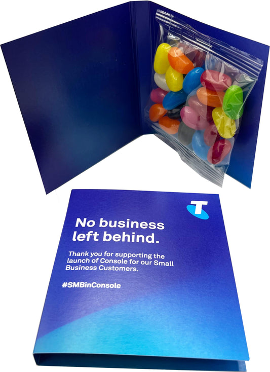 Gift Card with 50g  AUSSIE Jelly Bean Bag
