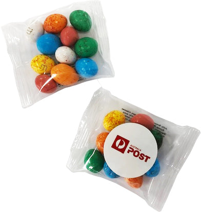 Candy Coated Chocolate Eggs in Bag 25G