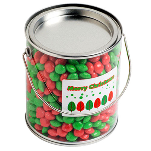 Big PVC Bucket filled with Christmas CHEWY Fruits 950G